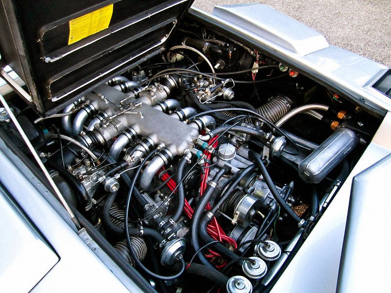 Countach Engine Bay V12 